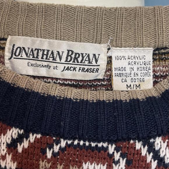 Vintage 1980s/90s Jonathan Bryan Jack Fraser Knit Sweater - Picture 4 of 4